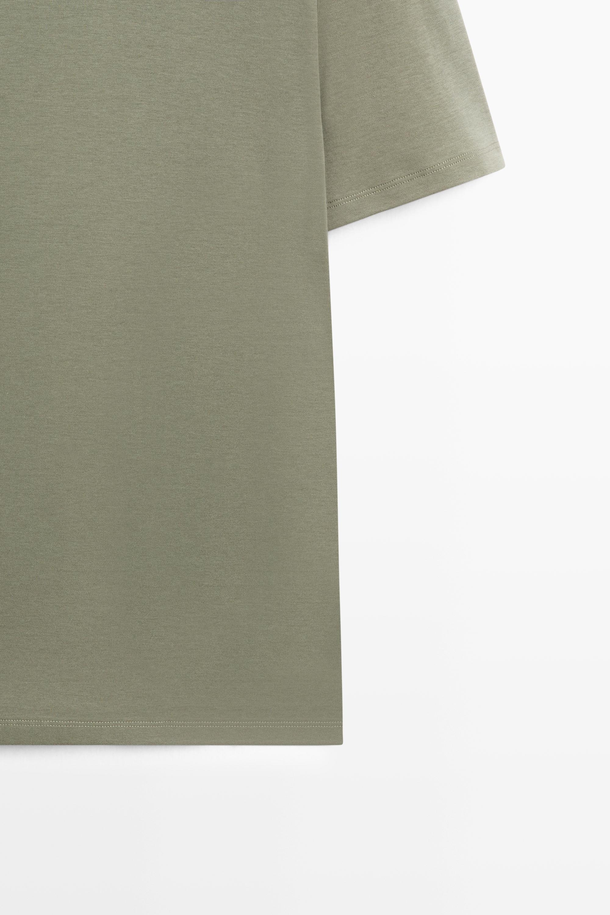 Cotton blend short sleeve T-shirt